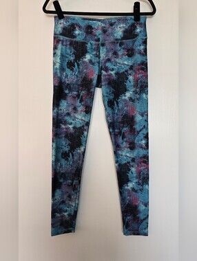 Danskin - Athletic Workout Activewear Watercolour Print Leggings